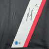 Framed Autographed/Signed Bijan Robinson 35x39 Atlanta Black Football Jersey Beckett BAS COA