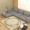 Premium Hand-Tufted Rug Made of 100% Wool  - Augustan Gold - 6x6 Feet