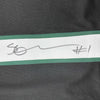 Framed Autographed/Signed Ahmad Sauce Gardner 35x39 New York Black Football Jersey Beckett BAS COA
