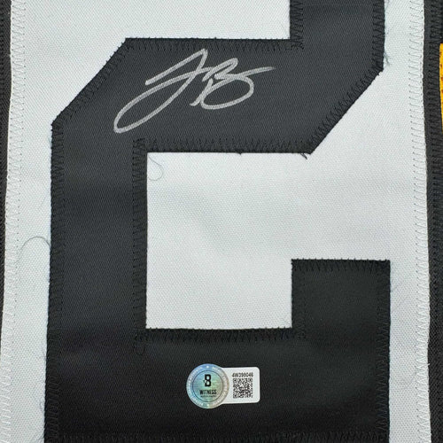 Framed Autographed/Signed Le'Veon LeVeon Bell 35x39 Pittsburgh Bumble Bee Jersey JSA COA