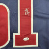 Framed Autographed/Signed Will Anderson Jr. 35x39 Houston Blue Alternate Football Jersey JSA COA