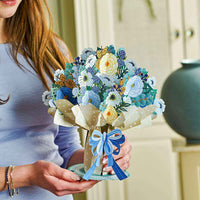 HugePop Magical Flower Bouquet Pop Up Card, With Detachable Flowers