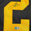 Framed Autographed/Signed Le'Veon LeVeon Bell 35x39 Pittsburgh Black Color Rush Jersey JSA COA