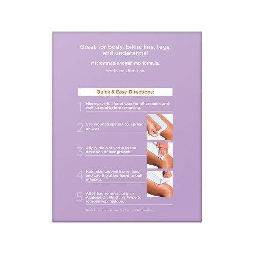 Sally Hansen All-over Body Wax Hair Removing Wax Kit, Salon Results, Long Lasting