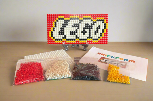 Build-It-Yourself LEGO Logo Sign Kit – 16x32 Studs | Includes Baseplate, Bricks & Instructions