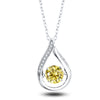 925 Silver Moissanite Jewelry Set Necklace Ring Stud Earrings Solitaire