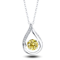 925 Silver Moissanite Jewelry Set Necklace Ring Stud Earrings Solitaire
