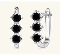 925 Sterling Silver Moissanite Hoop Earrings.1ct 6D For Women Valentine Gift