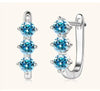 925 Sterling Silver Moissanite Hoop Earrings.1ct 6D For Women Valentine Gift