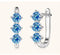 royal blue / yellow gold colored silver