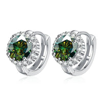 925 Sterling Silver D Color Moissanite Stud Earrings For Women Wedding