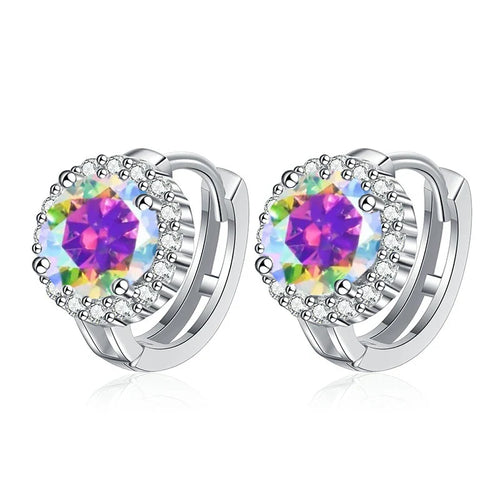 925 Sterling Silver D Color Moissanite Stud Earrings For Women Wedding