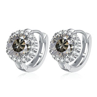 925 Sterling Silver D Color Moissanite Stud Earrings For Women Wedding