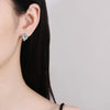 925 Sterling Silver D Color Moissanite Stud Earrings For Women Wedding
