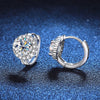 925 Sterling Silver D Color Moissanite Stud Earrings For Women Wedding