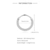 925 Sterling Silver Mini Moissanite Four-Claw Screw Stud Earrings For Women