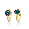 925 Sterling Silver Moissanite Clip-On Earrings Round Six-Prong White Gold