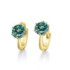 925 Sterling Silver Moissanite Clip-On Earrings Round Six-Prong White Gold