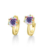 925 Sterling Silver Moissanite Clip-On Earrings Round Six-Prong White Gold