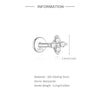 925 Sterling Silver Mini Moissanite Four-Claw Screw Stud Earrings For Women