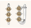 925 Sterling Silver Moissanite Hoop Earrings.1ct 6D For Women Valentine Gift