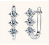 925 Sterling Silver Moissanite Hoop Earrings.1ct 6D For Women Valentine Gift