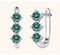 blue green / yellow gold colored silver
