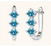 925 Sterling Silver Moissanite Hoop Earrings.1ct 6D For Women Valentine Gift