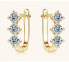 925 Sterling Silver Moissanite Hoop Earrings.1ct 6D For Women Valentine Gift