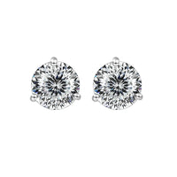 925 Sterling Silver Moissanite Stud Earrings 0.5CT 1CT Women Classic