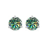 925 Sterling Silver Moissanite Stud Earrings 0.5CT 1CT Women Classic