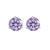 925 Sterling Silver Moissanite Stud Earrings 0.5CT 1CT Women Classic