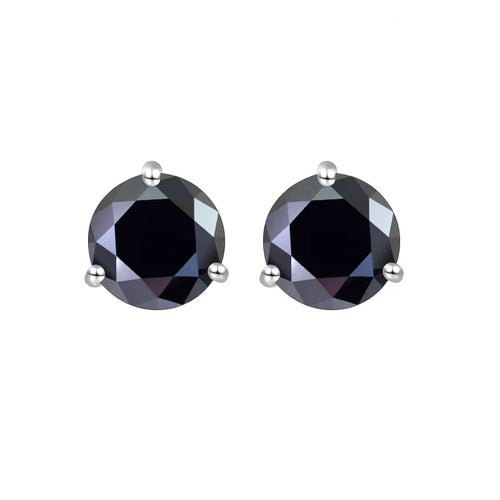 925 Sterling Silver Moissanite Stud Earrings 0.5CT 1CT Women Classic