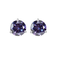 925 Sterling Silver Moissanite Stud Earrings 0.5CT 1CT Women Classic