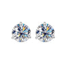 925 Sterling Silver Moissanite Stud Earrings 0.5CT 1CT Women Classic