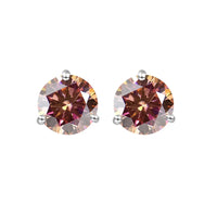 925 Sterling Silver Moissanite Stud Earrings 0.5CT 1CT Women Classic
