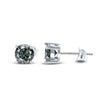 925 Sterling Silver Moissanite Stud Earrings - Round 1ctw Engagement Gift