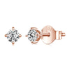 925 Sterling Silver Moissanite Stud Earrings VVS1 Lab Diamond Gift Unisex Party