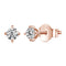 rose gold- 0.1ct each