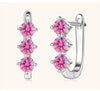 925 Sterling Silver Moissanite Hoop Earrings.1ct 6D For Women Valentine Gift