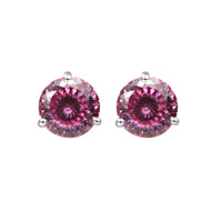 925 Sterling Silver Moissanite Stud Earrings 0.5CT 1CT Women Classic
