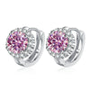 925 Sterling Silver D Color Moissanite Stud Earrings For Women Wedding
