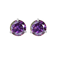 925 Sterling Silver Moissanite Stud Earrings 0.5CT 1CT Women Classic