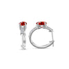 925 Sterling Silver Moissanite 1 Ct Oval Stud Earrings For Women GIA