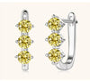 925 Sterling Silver Moissanite Hoop Earrings.1ct 6D For Women Valentine Gift
