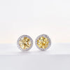 925 Sterling Silver 1ct Moissanite Round Stud Earrings Bridal Wedding Gift