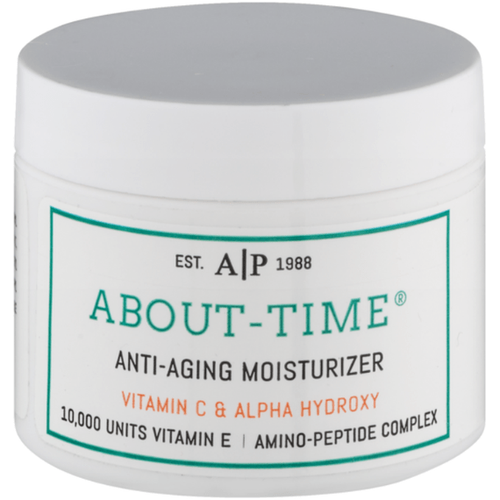 About Time Anti-aging Moisturizer, Vitamin C & Alpha Hydroxy Cream 2.2oz