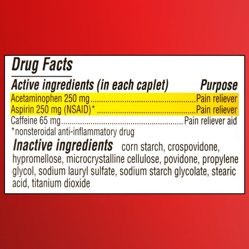 Equate Extra Strength Headache Relief Caplets; 250 mg; 100 Count; Twin Pack EasyOptionXY LLC