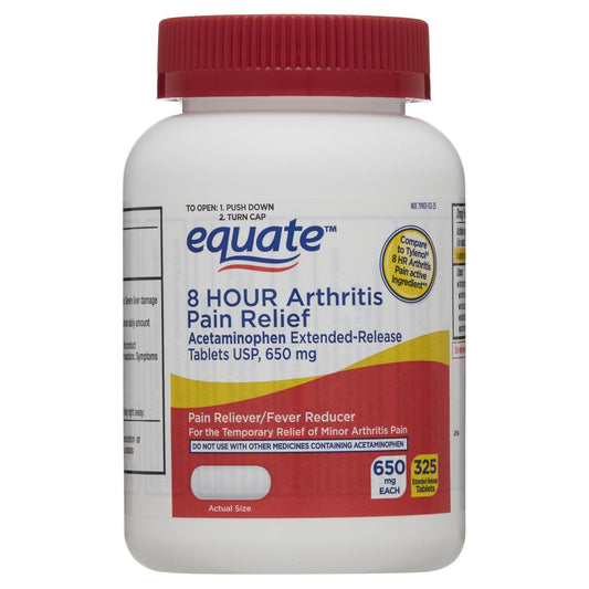 Equate 8 Hour Arthritis Pain Relief Acetaminophen Extended Release Tablets 650mg; 325 Count EasyOptionXY LLC