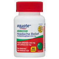 Equate Extra Strength Headache Relief Geltabs; 250 mg; 80 Count EasyOptionXY LLC